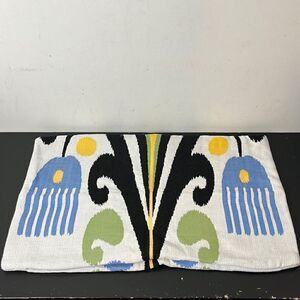 William Sonoma Outdoor Sunbrella Sofia Ikat pillow cover